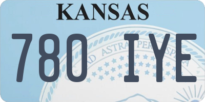 KS license plate 780IYE