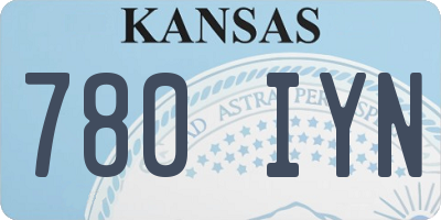 KS license plate 780IYN