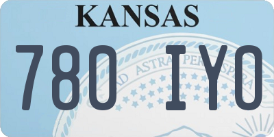 KS license plate 780IYO