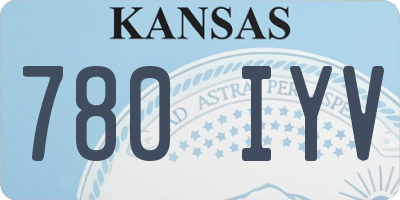 KS license plate 780IYV