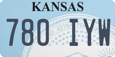 KS license plate 780IYW