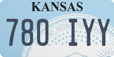 KS license plate 780IYY