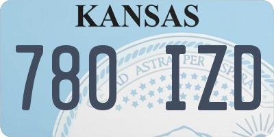 KS license plate 780IZD