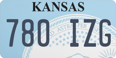 KS license plate 780IZG
