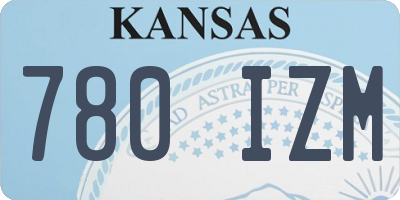 KS license plate 780IZM