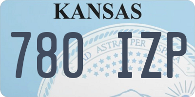 KS license plate 780IZP