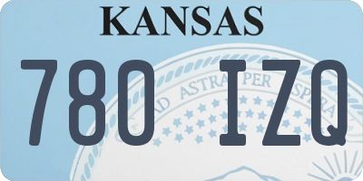 KS license plate 780IZQ