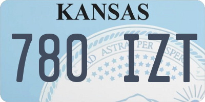 KS license plate 780IZT