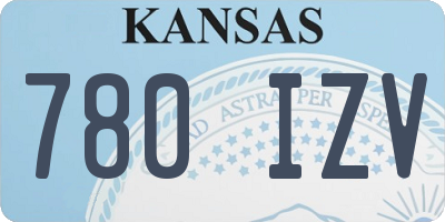 KS license plate 780IZV