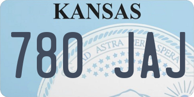 KS license plate 780JAJ