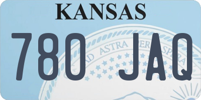 KS license plate 780JAQ