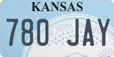 KS license plate 780JAY