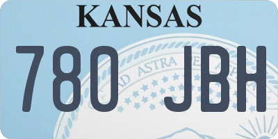 KS license plate 780JBH