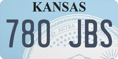 KS license plate 780JBS
