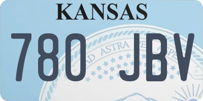 KS license plate 780JBV