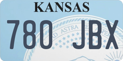 KS license plate 780JBX
