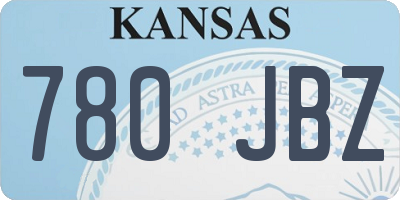 KS license plate 780JBZ