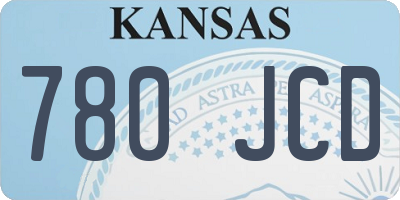 KS license plate 780JCD