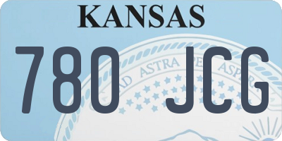KS license plate 780JCG