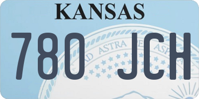 KS license plate 780JCH