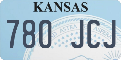 KS license plate 780JCJ