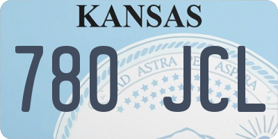 KS license plate 780JCL