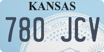 KS license plate 780JCV