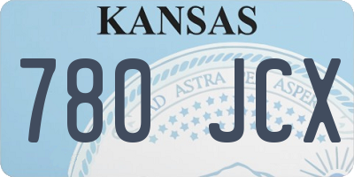 KS license plate 780JCX