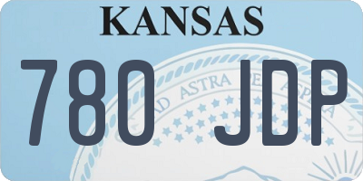 KS license plate 780JDP