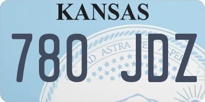 KS license plate 780JDZ