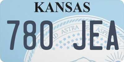 KS license plate 780JEA