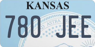 KS license plate 780JEE