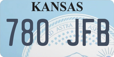 KS license plate 780JFB