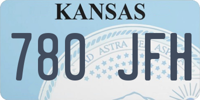 KS license plate 780JFH