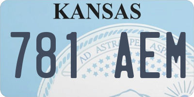KS license plate 781AEM