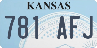 KS license plate 781AFJ