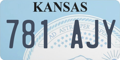 KS license plate 781AJY