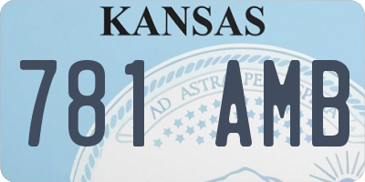 KS license plate 781AMB