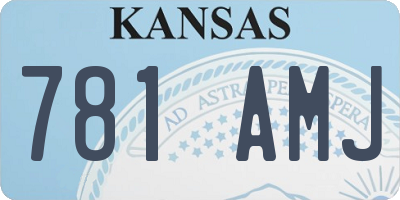 KS license plate 781AMJ