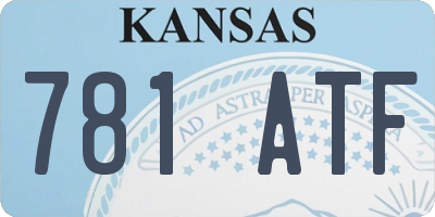 KS license plate 781ATF