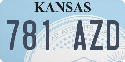 KS license plate 781AZD