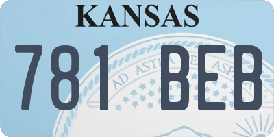 KS license plate 781BEB