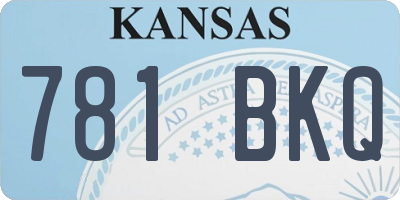 KS license plate 781BKQ