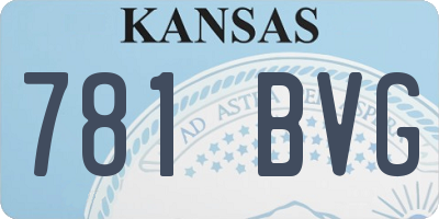KS license plate 781BVG