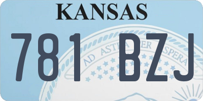 KS license plate 781BZJ