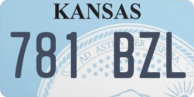 KS license plate 781BZL