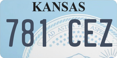 KS license plate 781CEZ