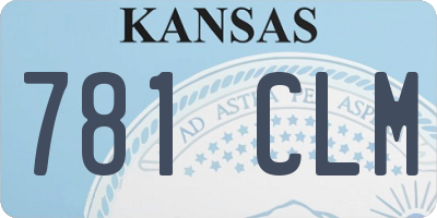 KS license plate 781CLM
