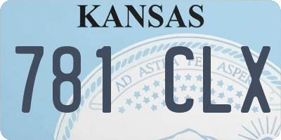 KS license plate 781CLX