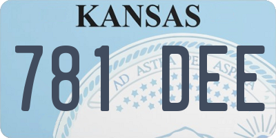 KS license plate 781DEE